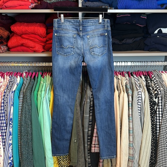 7 For All Mankind skinny blue jeans size 27​ - Picture 3 of 3